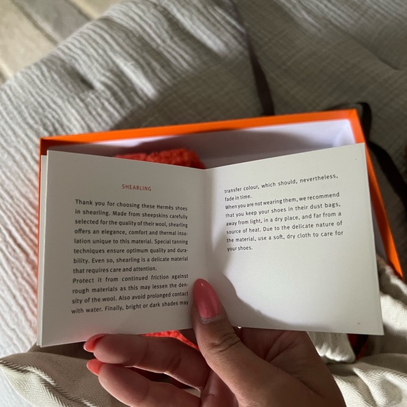 Hermes Oran Teddy Bear Sandals (never worn) - Picture 3 of 5